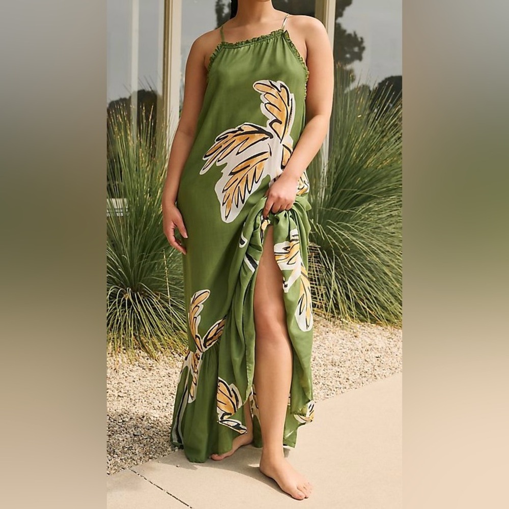 Anthropologie The Malika Printed Dress: LouLou Avenue Edition, Size 2X, NWT.
